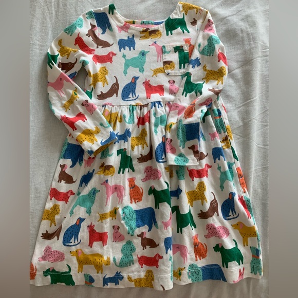Mini Boden Multicolor Animal Print Dress - Picture 2 of 5
